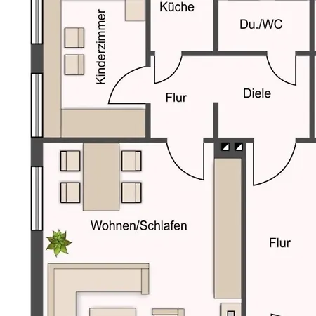 Apartmán Haus Seefalke - 250 M Zum Cuxhaven